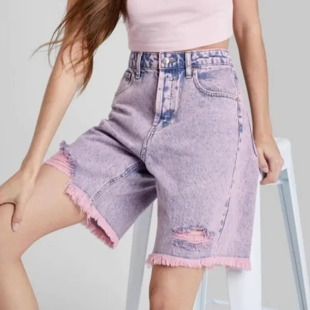 Wild Fable High Rise Bermuda Shorts Size 8 NWT